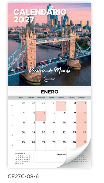 CALENDARIO 2027 PARED MP 30x30 CE27C086