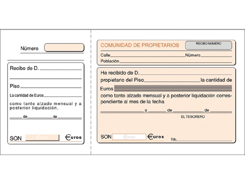 TALONARIO PRAXTON 1/3 Fº COMUNIDAD PROPIETARIOS   