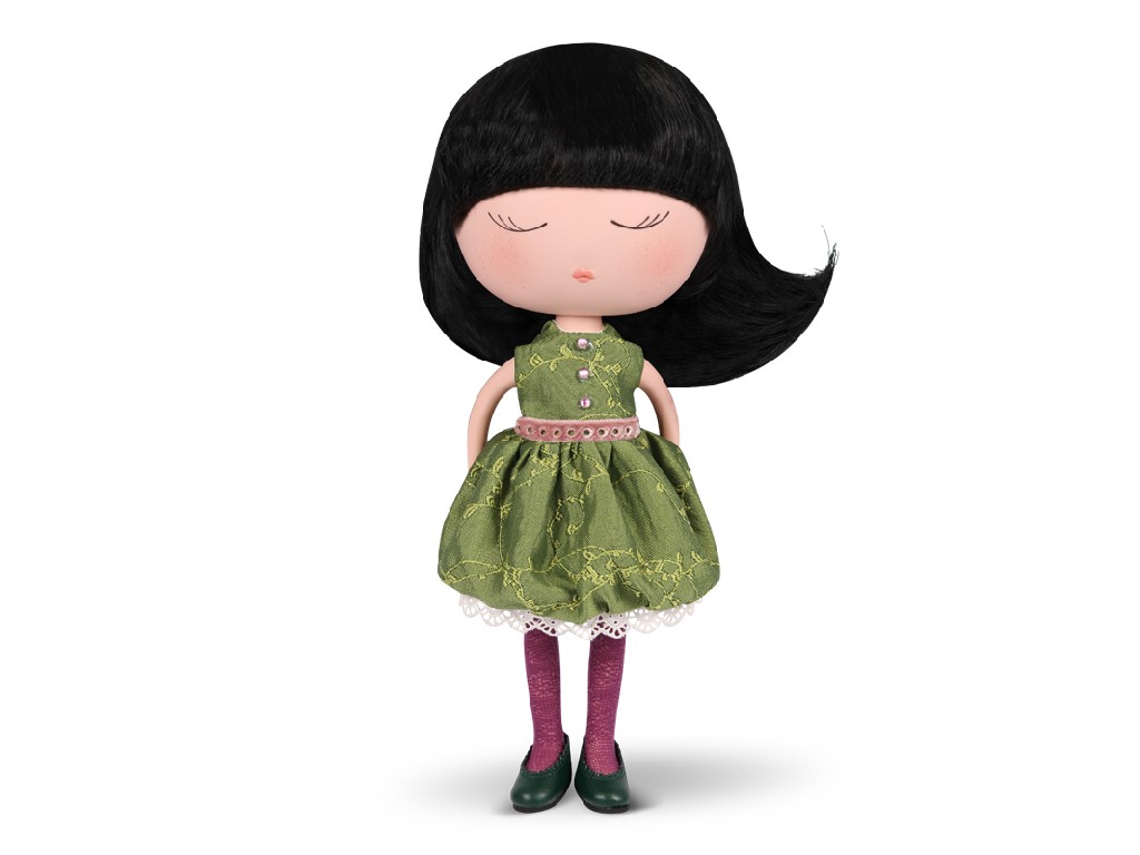 MUÑECA ANEKKE 21700 TRAJE VERDE