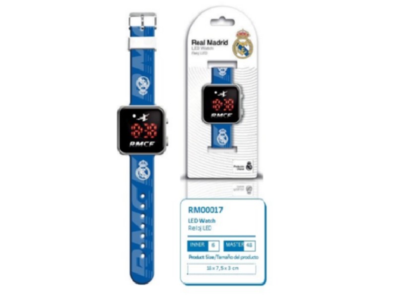 NEUR RELOJ REAL MADRID LED RM00017