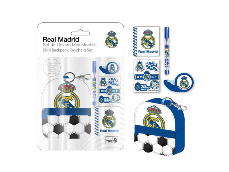 NCER SET PAPELERIA REAL MADRID LLAVERO 2700001947
