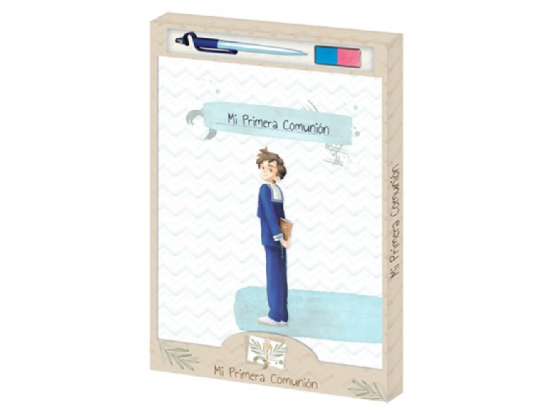 LIBRO COMUNION ARGUVAL 48679 NIÑO+BOLI+TAMPON