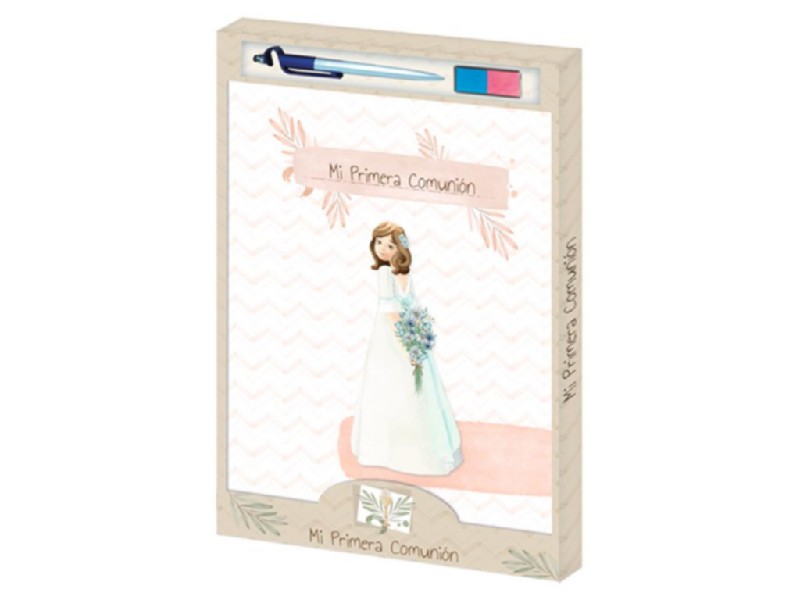 LIBRO COMUNION ARGUVAL 48680 NIÑA+BOLI+TAMPON